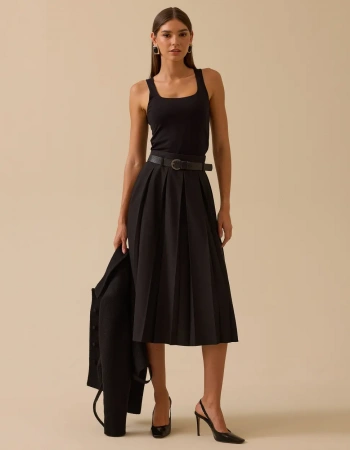 SEÇİL ETEK 1610003 - SİYAH