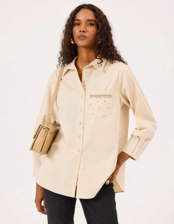 SEÇİL GÖMLEK 1510008 - BEJ