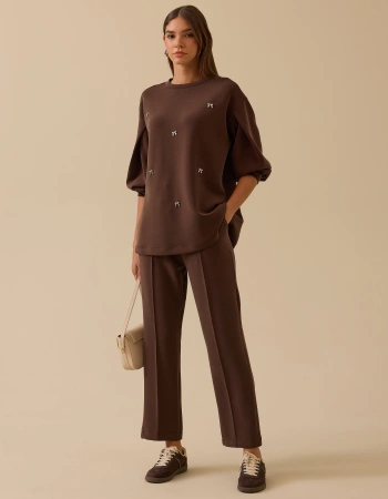 SEÇİL SWEAT 2310002 - KAHVE