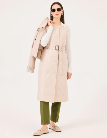 SEÇİL TRENÇ KOT 2110004 - BEJ