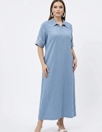 SEDNA ELBİSE 7811 - LACİVERT