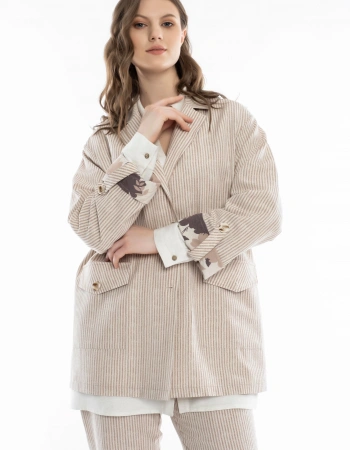 SEDNA KETEN CEKET 7502 - BEJ