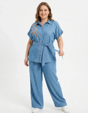 SEDNA TUNİK 7016 -PANTOLON 7208 MAVİ
