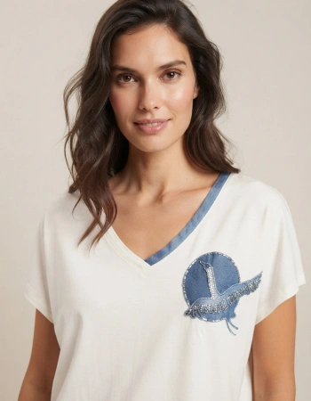 VEDİ TSHIRT 7043 - EKRU