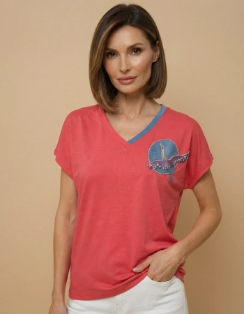 VEDİ TSHIRT 7043 - KIRMIZI