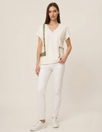 VEDİ TSHIRT 7096 - EKRU