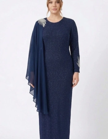 YENAL ELBİSE 7060 - LACİVERT