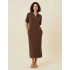 SEÇİL ELBİSE 1310061 - KAHVE