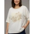 DESEN BLUZ 26878 - EKRU