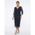 EZZE ELBİSE 8234 - LACİVERT