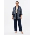 SEDNA KETEN CEKET 7502 -PANTOLON 7205  LACİVERT