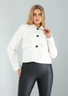 Beyaz Süet Ceket