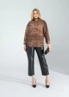 Leopar Desen Gömlek