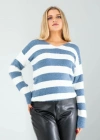 Mavi Çizgili Triko