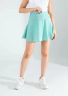 Mint Keten Şort Etek
