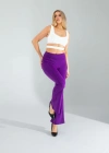 Mor İspanyol Paça Tayt