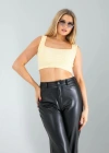 Sarı Çizgili Basic Crop
