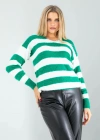 Yeşil Çizgili Triko