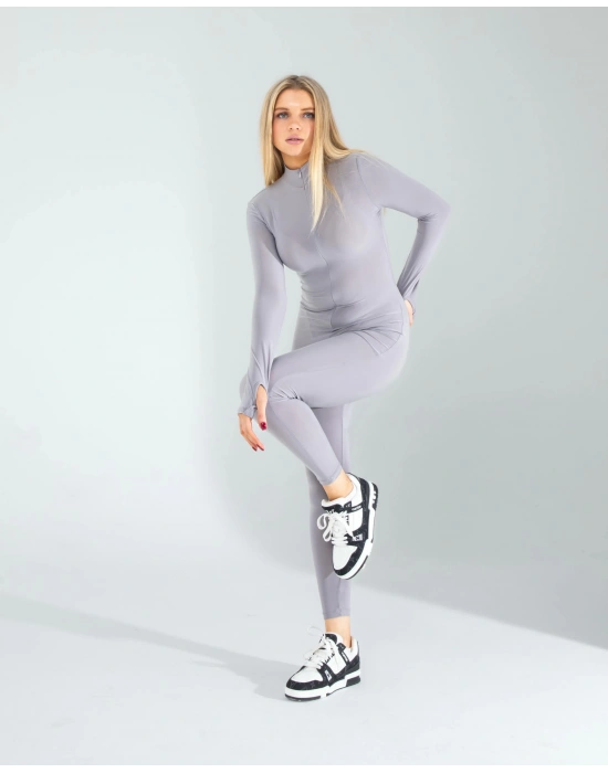 Gri Scuba Kumaş Tulum