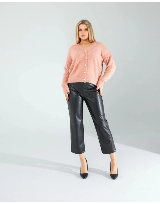 Pudra Sakal Triko Hırka