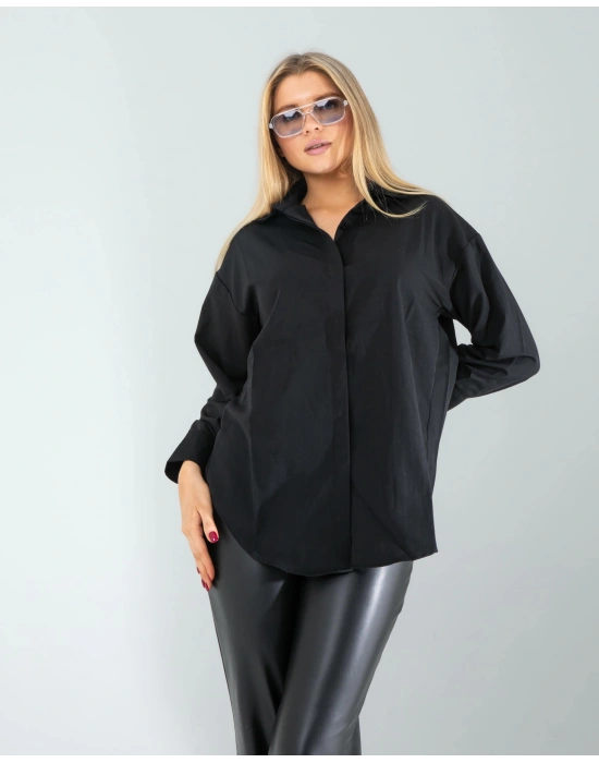 Siyah Regular Fit Gömlek