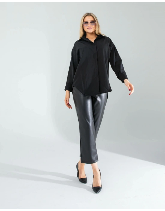 Siyah Regular Fit Gömlek