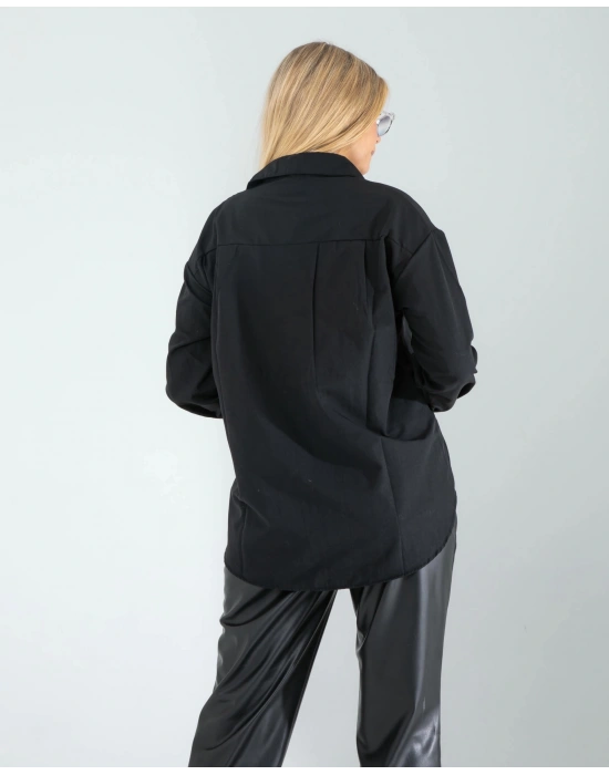 Siyah Regular Fit Gömlek