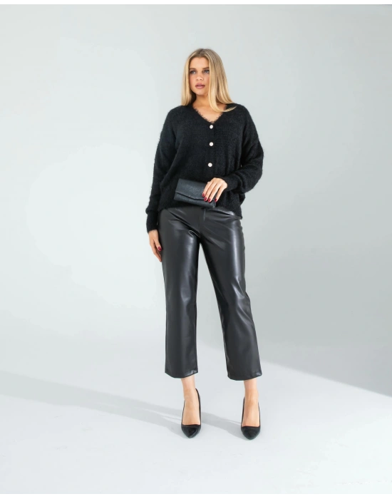 Siyah Sakal Triko Hırka