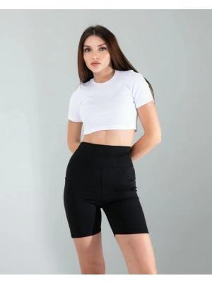 Beyaz Fitilli Kaşkorse Mini Bluz