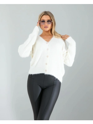 Beyaz Sakal Triko Hırka