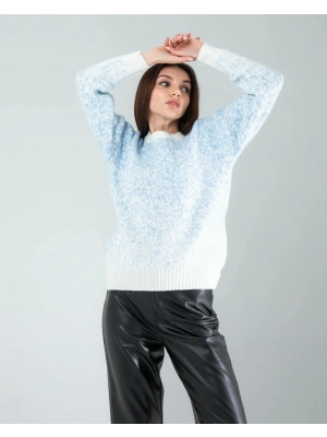 Mavi Kar Tanesi Triko Kazak