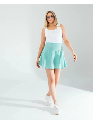 Mint Keten Şort Etek