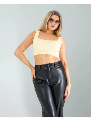 Sarı Çizgili Basic Crop