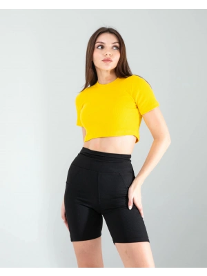 Sarı Fitilli Kaşkorse Mini Bluz