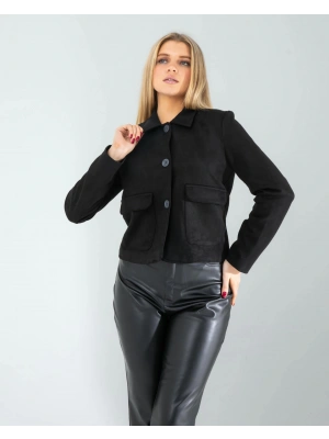 Siyah Süet Ceket