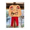 Krem Renk Mickey Mouse Desenli Noel Sweatshirt