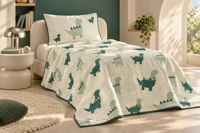 Yaprak Devri / Kapitone Pike · Erkek Çocuk · Tek kişilik · 170 × 220 cm