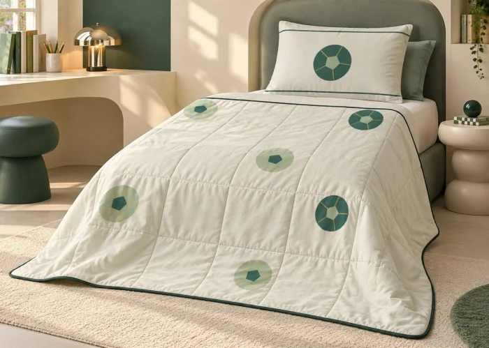 Top Peşinde / Kapitone Pike · Erkek Çocuk · Tek kişilik · 170 × 220 cm