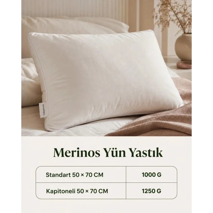 Merinos Yün Yastık
