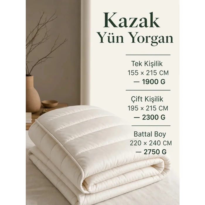 Kazak Yün Yorgan