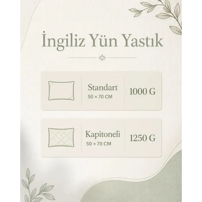 İngiliz Yün Yastık