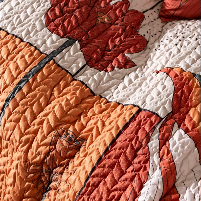 Bohem Dallar Yatak Örtüsü