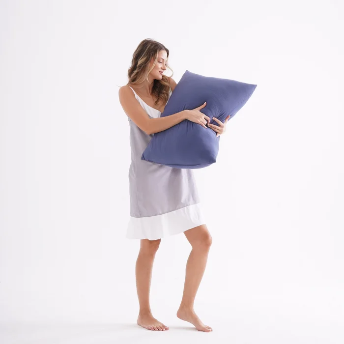 Lacivert Double Face Mikrojel Yastık