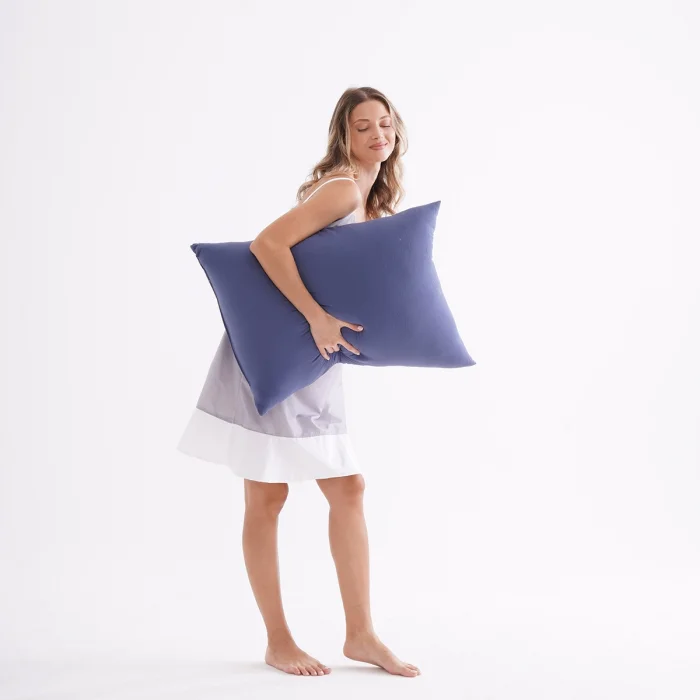 Lacivert Double Face Mikrojel Yastık