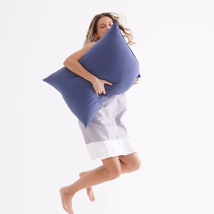 Lacivert Double Face Mikrojel Yastık