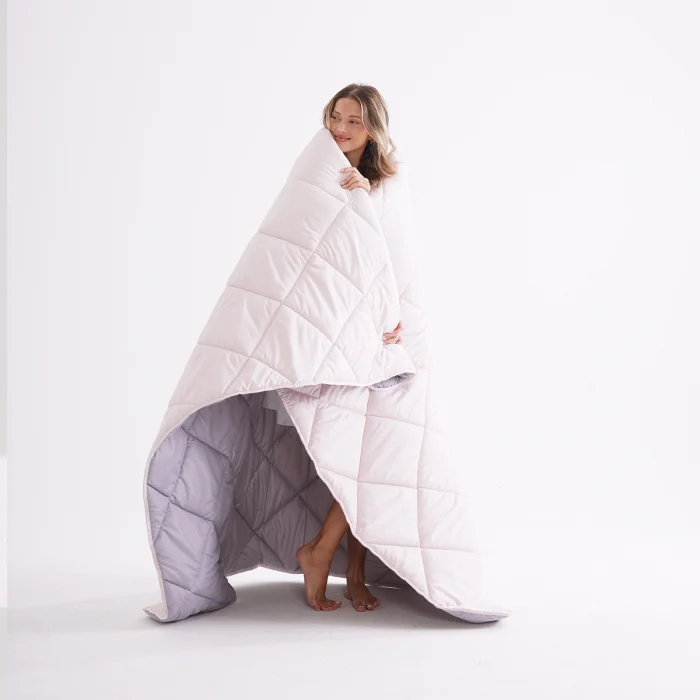 Soft Comfort Yorgan Double Face Mor & Krem