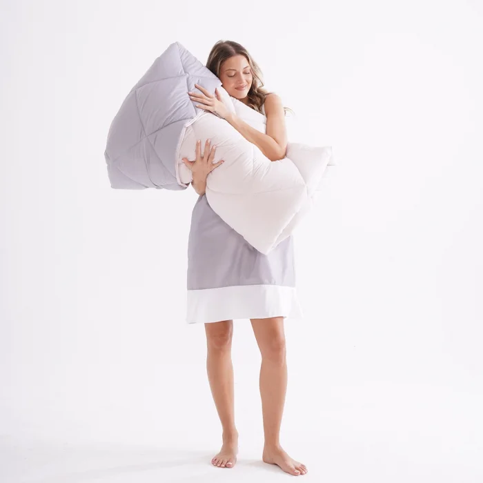 Soft Comfort Yorgan Double Face Mor & Krem