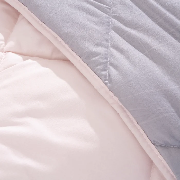 Soft Comfort Yorgan Double Face Mor & Soft Pembe