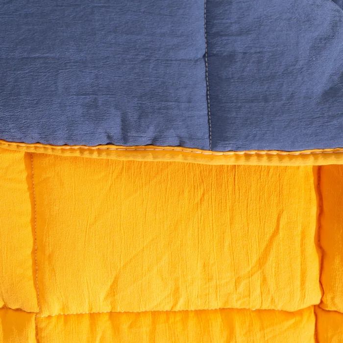 Soft Comfort Yorgan Hardal & Lacivert