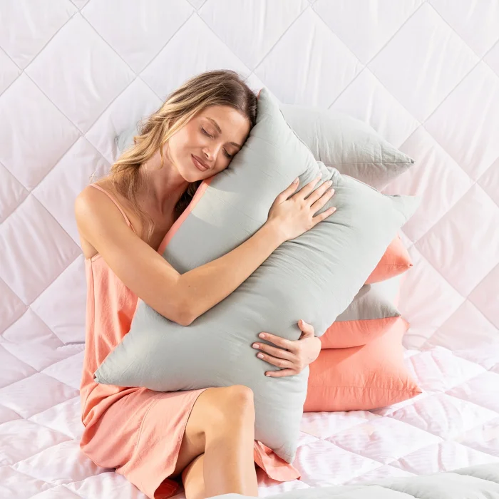 Toz Mavi Mikrojel Yastık